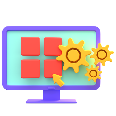 Application Optimisation  3D Icon
