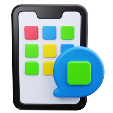 Application téléphonique  3D Icon