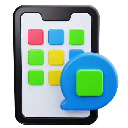 Application téléphonique  3D Icon