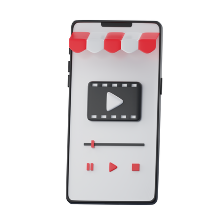 Application vidéo  3D Icon