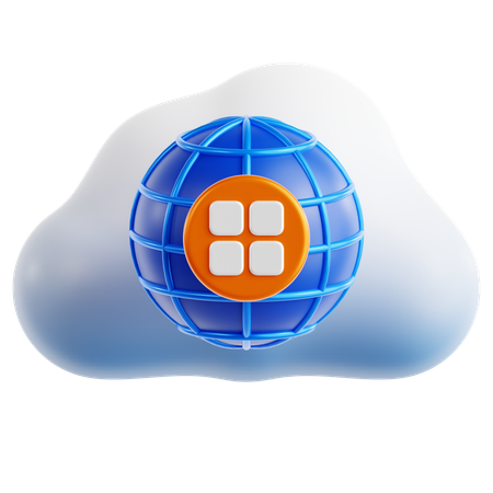 Application Web  3D Icon