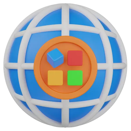 Application Web  3D Icon