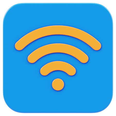 Application Wi-Fi  3D Icon