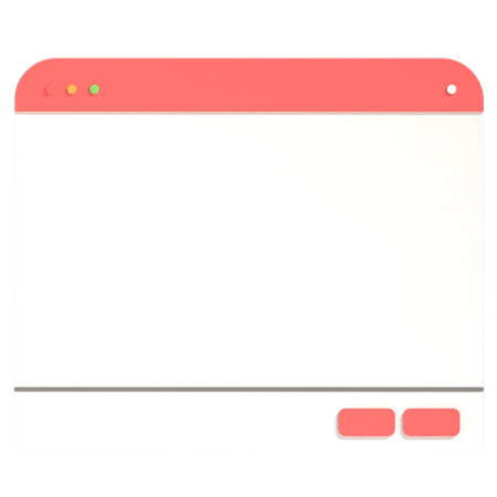 Application Window  3D Icon