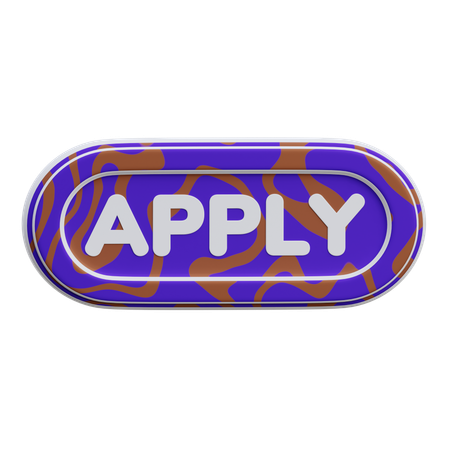 Apply Button  3D Icon