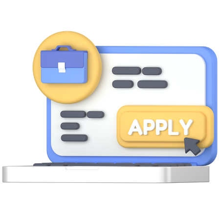 Apply job  3D Icon