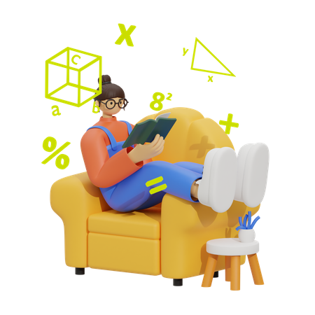 Apprendre les mathématiques  3D Icon