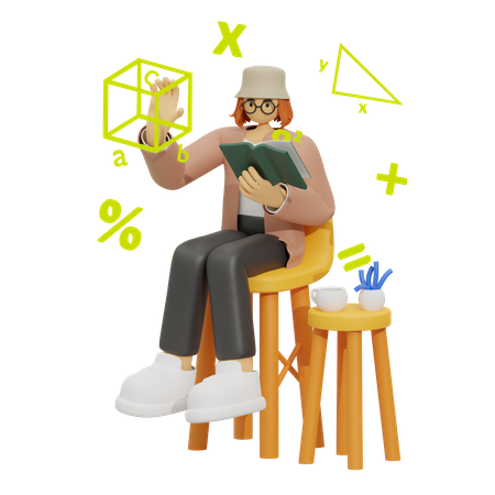 Apprendre les mathématiques  3D Icon
