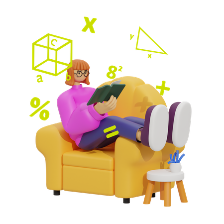 Apprendre les mathématiques  3D Icon