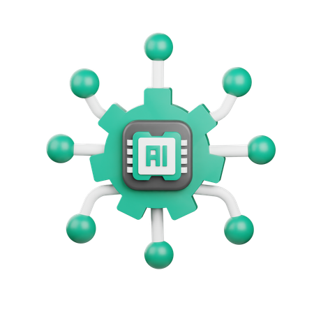 Apprentissage automatique  3D Icon