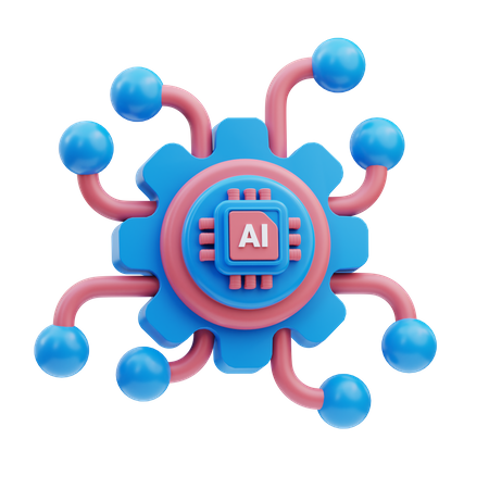 Apprentissage automatique  3D Icon