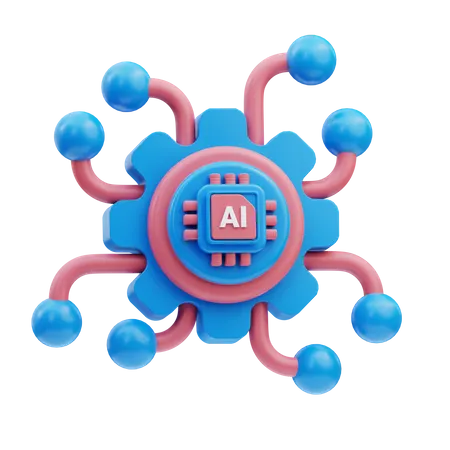 Apprentissage automatique  3D Icon