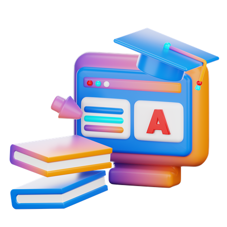 Apprentissage électronique  3D Icon