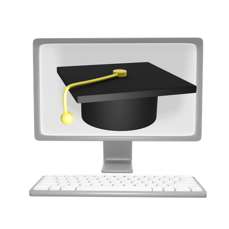 Apprentissage en ligne  3D Icon