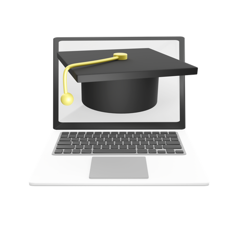 Apprentissage en ligne  3D Icon