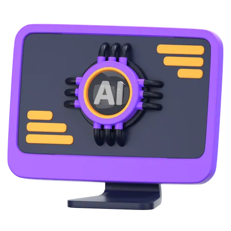 Apprentissage automatique  3D Icon