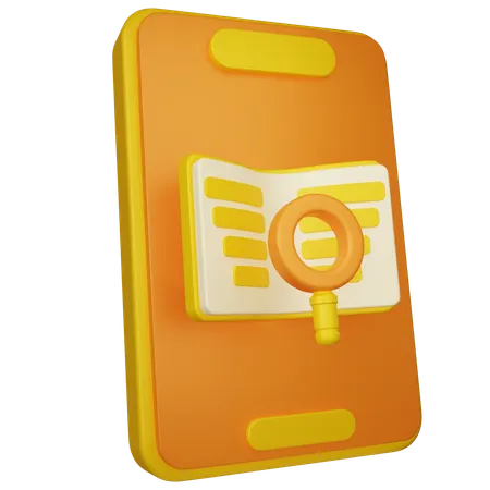 L'apprentissage mobile  3D Icon