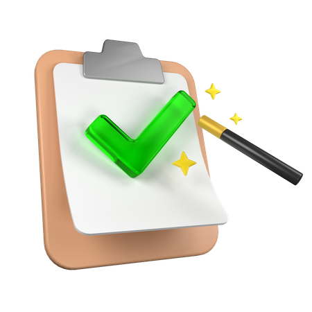 Approbation  3D Icon