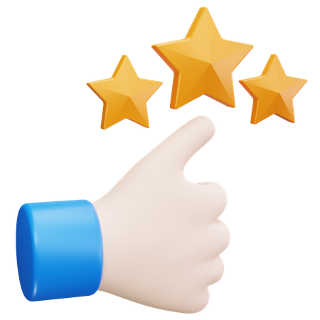 Approbation des étoiles  3D Icon