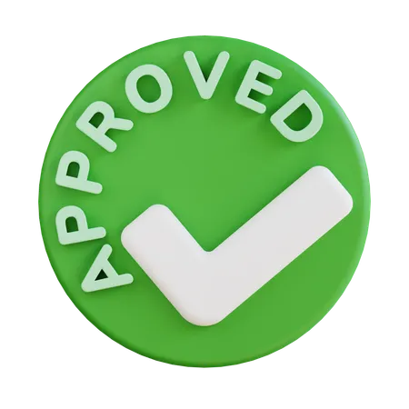 Approuvé  3D Icon