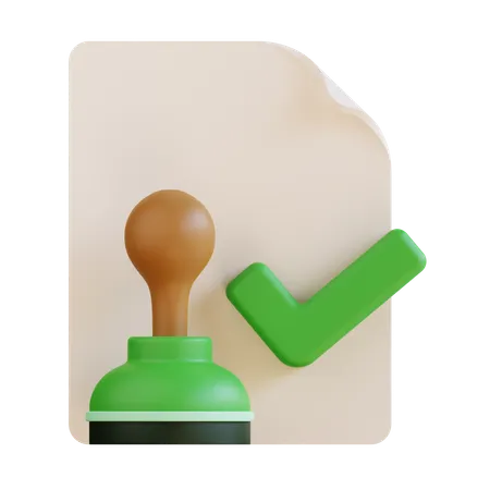 Approuvé  3D Icon