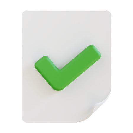 Approuvé  3D Icon