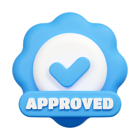 Approuvé  3D Icon