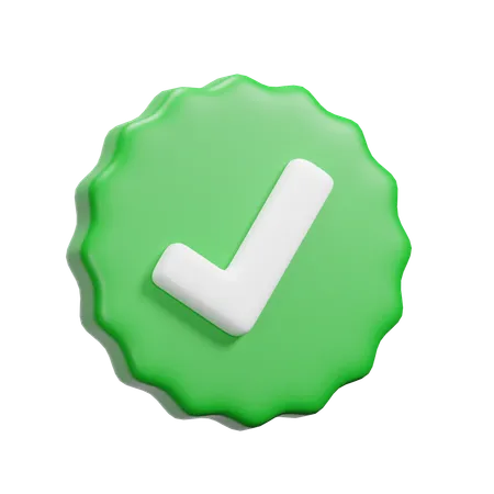 Approuvé  3D Icon