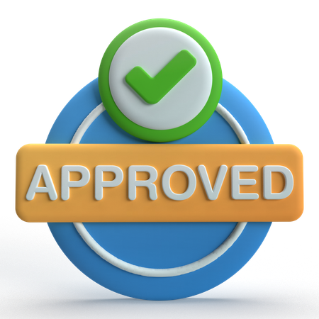 Approuvé  3D Icon