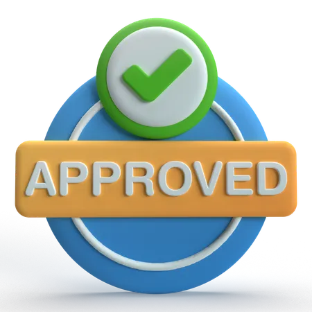 Approuvé  3D Icon