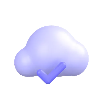 Cloud approuvé  3D Icon