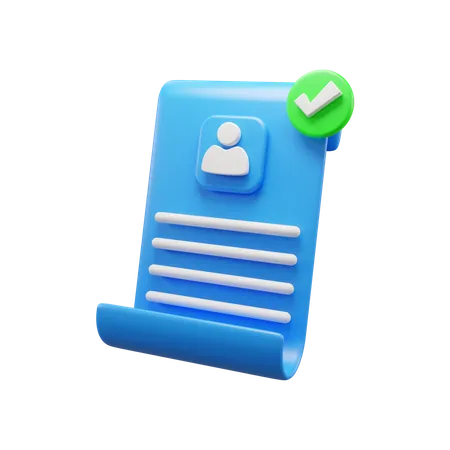 Cv approuvé  3D Icon