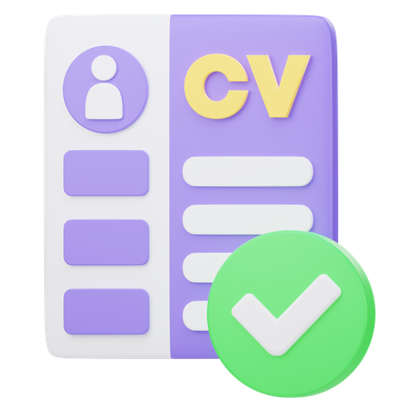 Cv approuvé  3D Icon