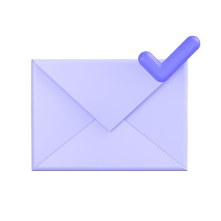 Courrier approuvé  3D Icon