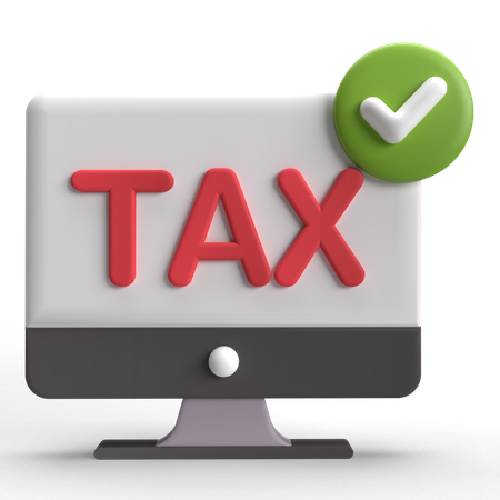 Taxe approuvée  3D Icon