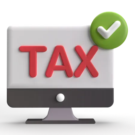 Taxe approuvée  3D Icon