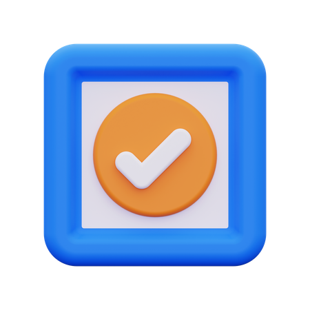 Approuver  3D Icon