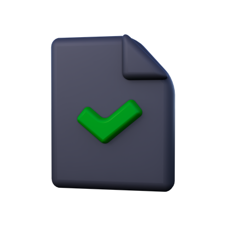 Approuver  3D Icon