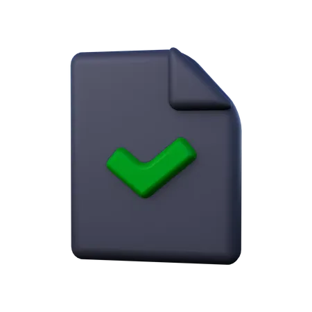 Approuver  3D Icon