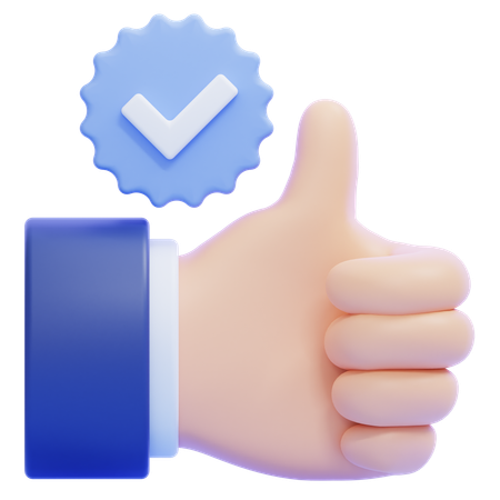 Approval  3D Icon