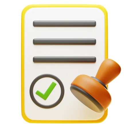 APPROVAL  3D Icon