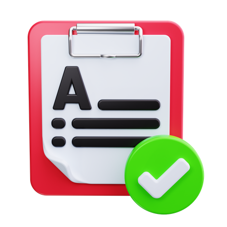 Approval  3D Icon