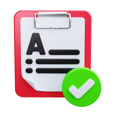 Approval  3D Icon