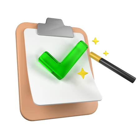 Approval  3D Icon