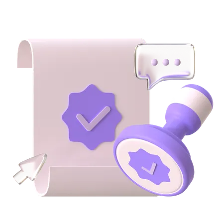 Approval Agreement  3D Icon