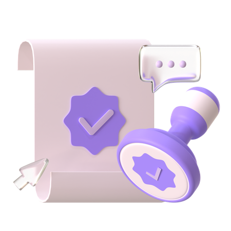 Approval Agreement  3D Icon