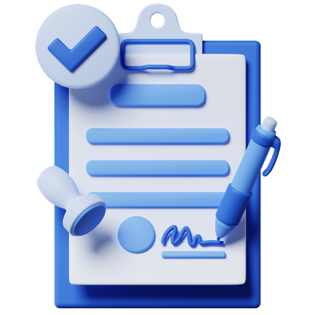 Approval Agreement  3D Icon