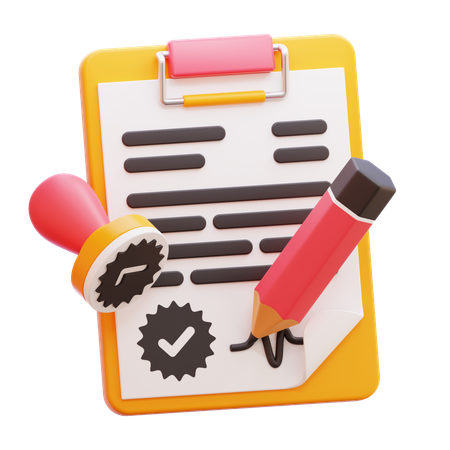 Approval Agreement  3D Icon