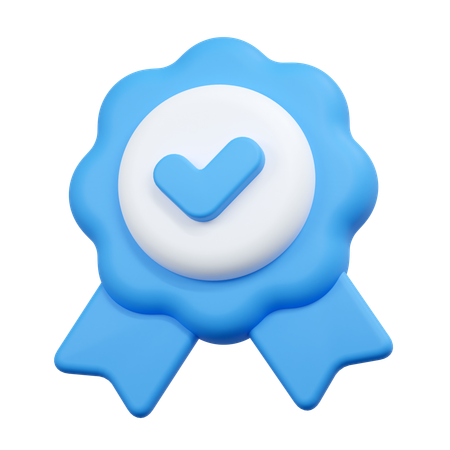 Approval badge  3D Icon