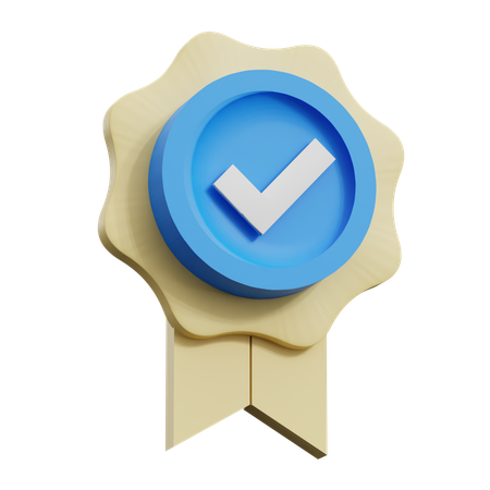 Approval Badge  3D Icon